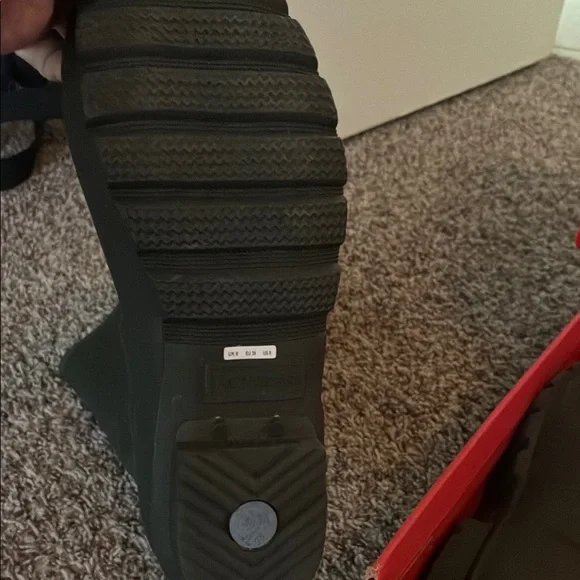 Hunter Dark Olive Tall Rain Boots - Picture 3 of 8